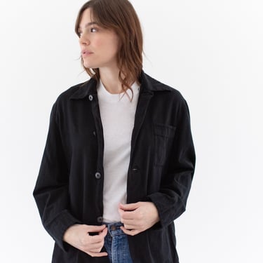 Vintage Overdye Black Flannel Shirt Jacket | Pajama shirt | Pyjama Blouse | S | P3 