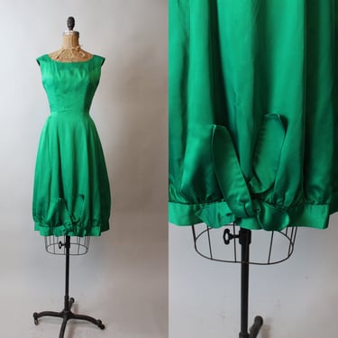 1950s DeZanne New York SATIN bubble dress xs | new fall 