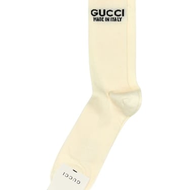 Gucci Woman Ivory Stretch Cotton Blend Socks