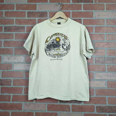 Vintage 70s 80s Copperhead Mining Service ORIGINAL Miner Tee - Extra Large 