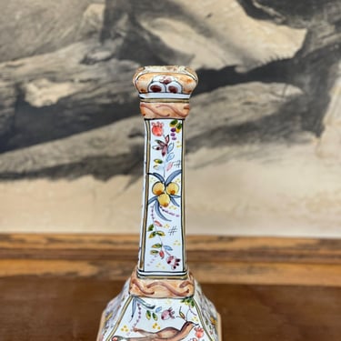 Free Shipping Within Continental US - Rare Hand Painted Portuguese Candle Holder. 