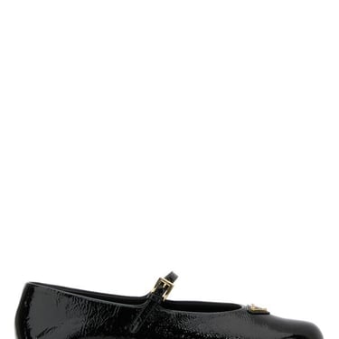 Prada Women Black Leather Ballerinas