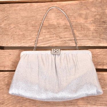 Silvertone Lovely 60s Handbag By Ande