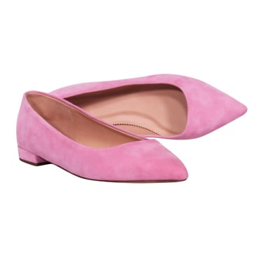 J.Crew - Light Pink Suede Pointed Toe Flats Sz 7.5