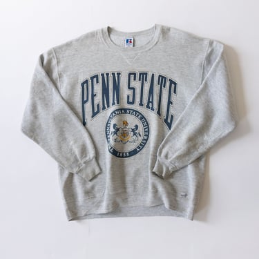 Vintage Penn State Heather Grey Crewneck