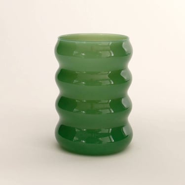 Jade Opaque Ripple Cup