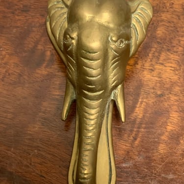 1960s Brass Boho Style Elephant Letter Clip/Bottle Opener 