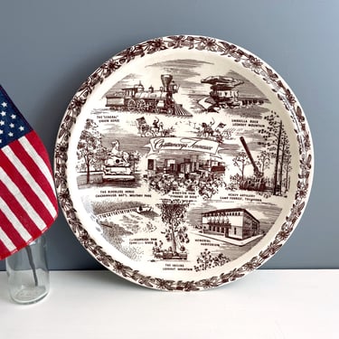 Chattanooga, Tennessee souvenir plate - vintage road trip souvenir 