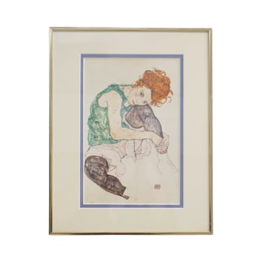 Egon Schiele "La Femme De L'Artiste" Print 