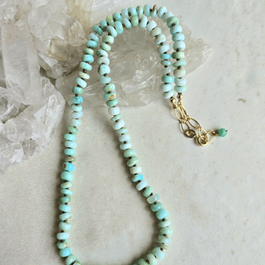 James + Jezebelle | Peruvian Opal Knotted Necklace