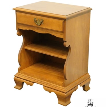 COLONIAL CRAFT Solid Birch 21" Open Cabinet Nightstand 2007 