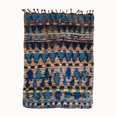 Vintage Moroccan Rug | 3’11” x 5’
