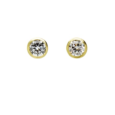 One-of-a-Kind Round Diamond Studs