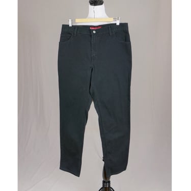 Vintage Black Levi's 550 Jeans - 35" 36" waist - Mid Rise Relaxed Tapered - Spandex for Stretch - Vintage Y2K - 32" inseam Long 