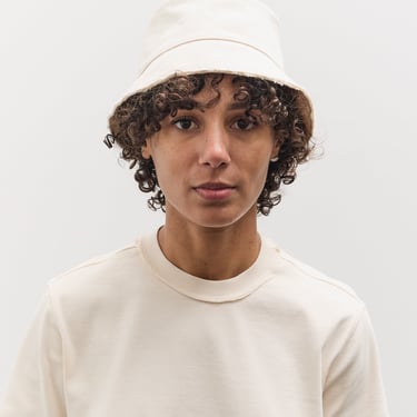 Colbo Double Raw Edge Bucket Hat, Natural