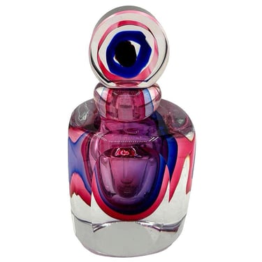 Italian Murano Art Glass Lolipop Perfume Bottle by Fifth Avenue Crystal 