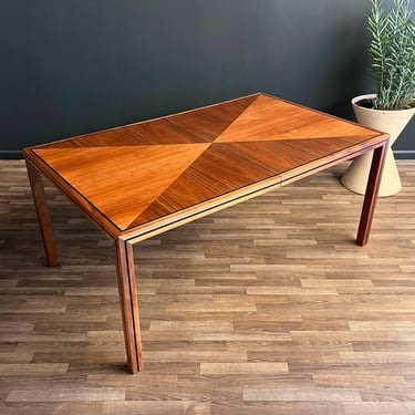 Large Expanding Mid-Century Modern Walnut Dining Table by Merton Gershun, c.1960’s 