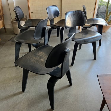 Set of 6 1950s Eames DCWs