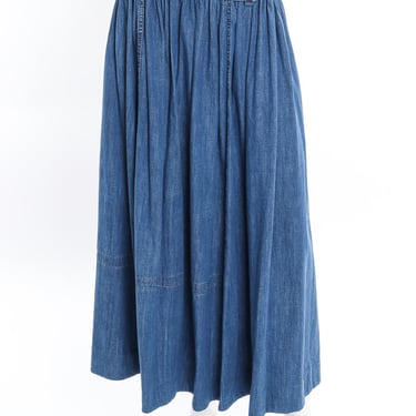 Denim Peasant Skirt