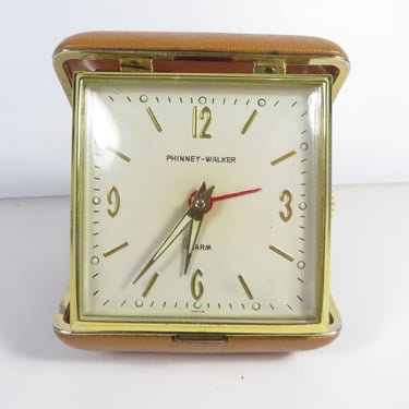 Vintage Phinney-Walker Travel Alarm Clock - Phinney Walker Alarm Clock Made in Japan 