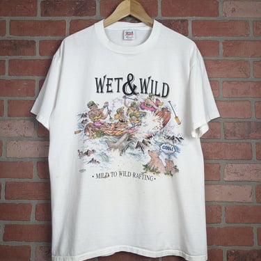Vintage 90s Wet an Wild Rafting ORIGINAL Nature Tee -  Extra Large 