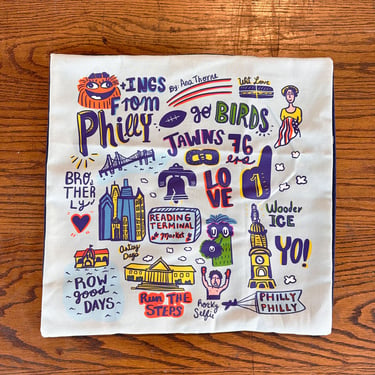 Grittyings from Philly 18 x 18 pillow case