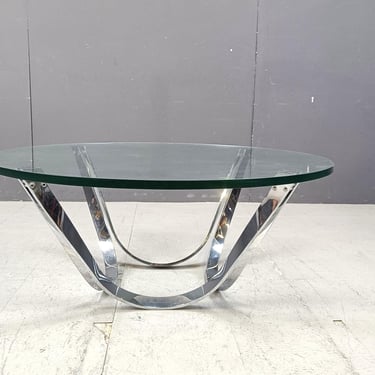 Werner Linder model 2075 coffee table, 1960s - mid century modern coffee table - steel coffee table - vintage coffee table 