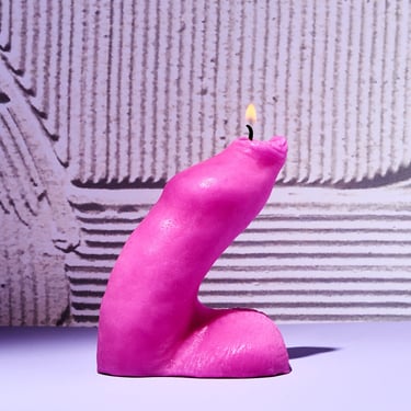 Flaccid Phallus Candle - Pink