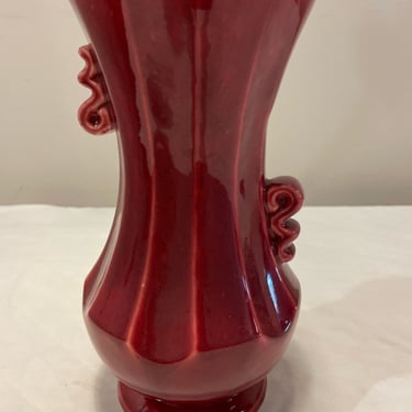 Red Vase from McCoy Pottery
