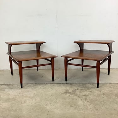 Pair Mid-Century End Tables by Lane Furniture 
