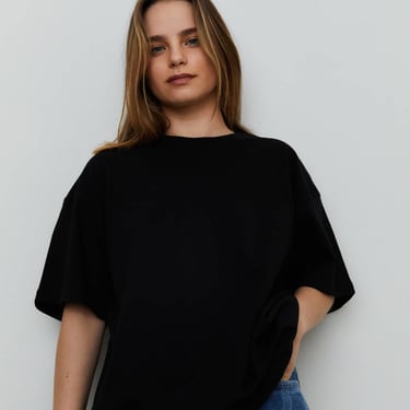 Blank Lab | Oversized Organic Cotton Tee in Black