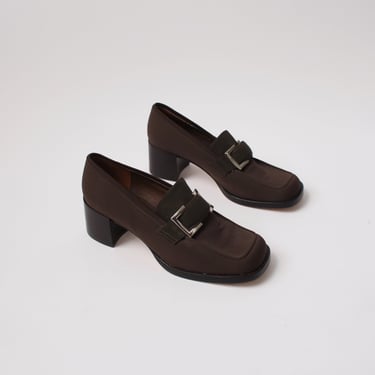 Vintage Chocolate Loafers - 8.5