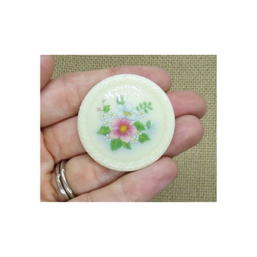 Vintage Avon Floral Brooch Pastel Flower Pin 