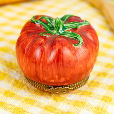 Vintage Limoges Tomato Trinket Box