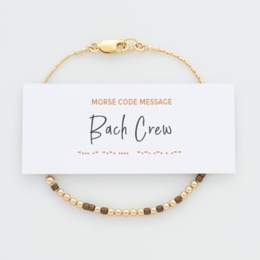 Bach Crew Morse Code Bracelet, Bachelorette Party Gift, Bride Tribe, Matching Bachelorette Party Bracelets, Waterproof Bracelets 