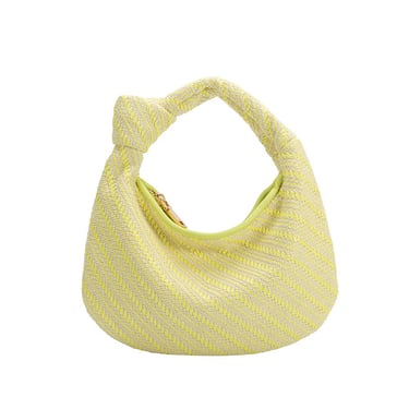 Drew Yellow Raffia Straw Top Handle Bag Pre-Order 1/30