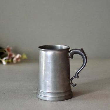 Antique  Pewter Mug  Sheffield Stein Retro Bar Decor Collectable English Pewter Mug 