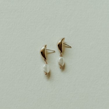 UNI Jewelry Surya Pearl Studs on Garmentory