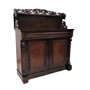 Antique Sideboard | English Elizabethan Mahogany Server 