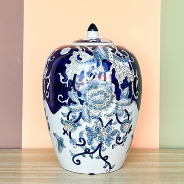 Pretty Blue Temple Jar