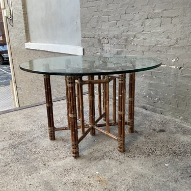 McGuire Rattan & Glass Center Table