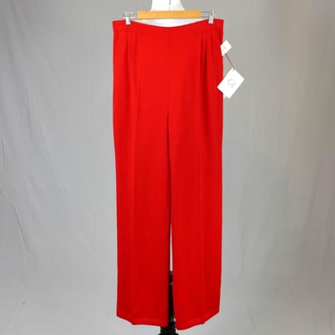 Vintage NWT Red St John Santana Knit Pants - 32