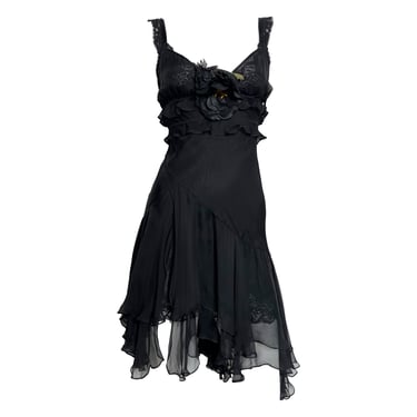 Dolce &amp; Gabbana Black Floral Dress