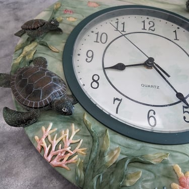 Turtle Seascape Clock 