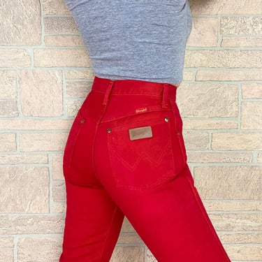 Wrangler Vintage Red Western Jeans / Size 24 25 