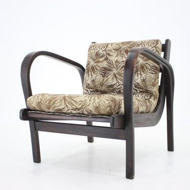 1960s Karel Koželka & Antonín Kropáček Bentwood Armchair / Vintage Lounge Chair / Mid Century Armchair 