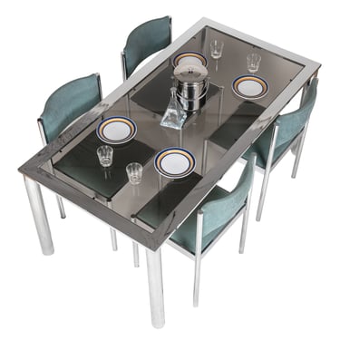 1970’s Milo Baughman Dining SET in Superb Condition