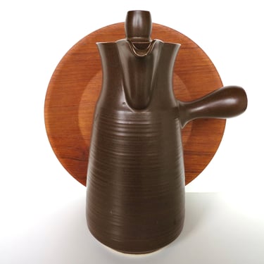 Vintage Denby Langley Sherwood Hot Chocolate Pot,  1970s Modernist Coffee Pot From England 
