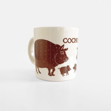 Vintage Taylor & Ng Cochon Pig Coffee Mug 