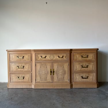 Vintage Burl Wood Dresser by Heritage From the Corinthian Collection 